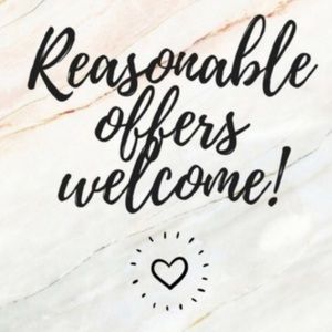 Prices are negotiable, reasonable offers are welcome!